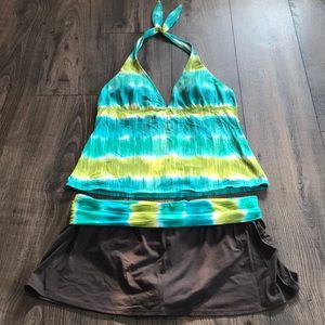 La Blanca Tankini and matching skirt swimsuit